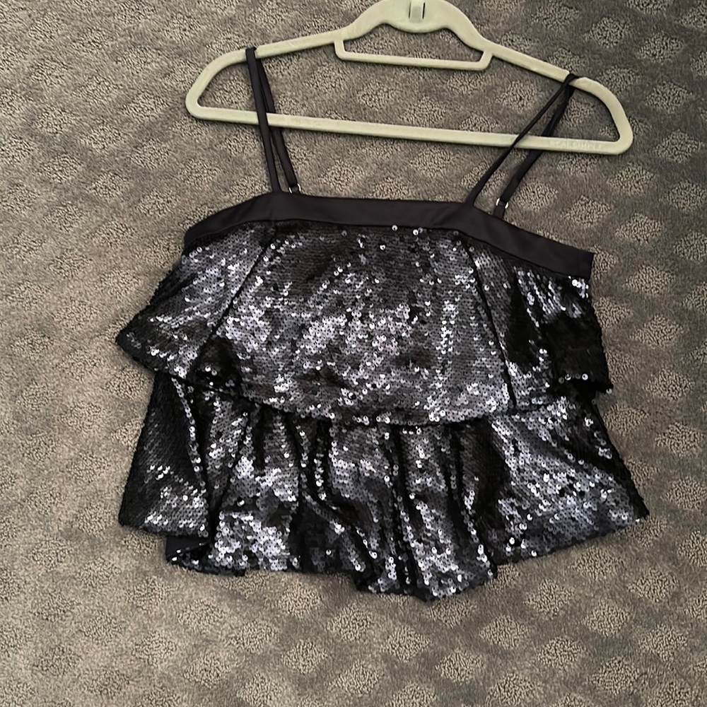Navy sparkle tank